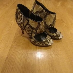 Calvin Klein snakeskin heels